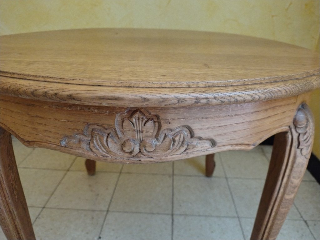 Ronde salontafel Louis XV, Ophalen, 50 – 75, Gebruikt, 50 tot 100 cm