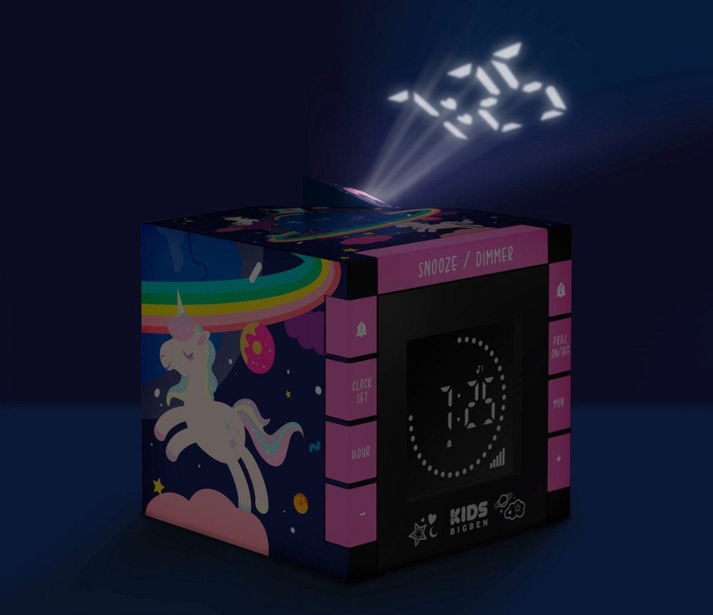 wekker projector Bigben Unicorn, Electroménager, Enlèvement, Utilisé, Digital