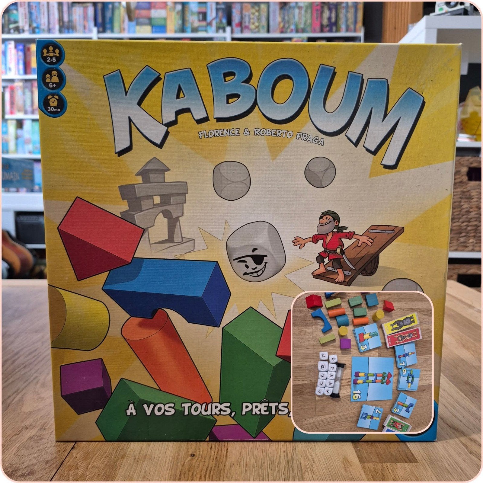 kaboum, Trois ou quatre joueurs, Enlèvement ou Envoi, Comme neuf, Iello