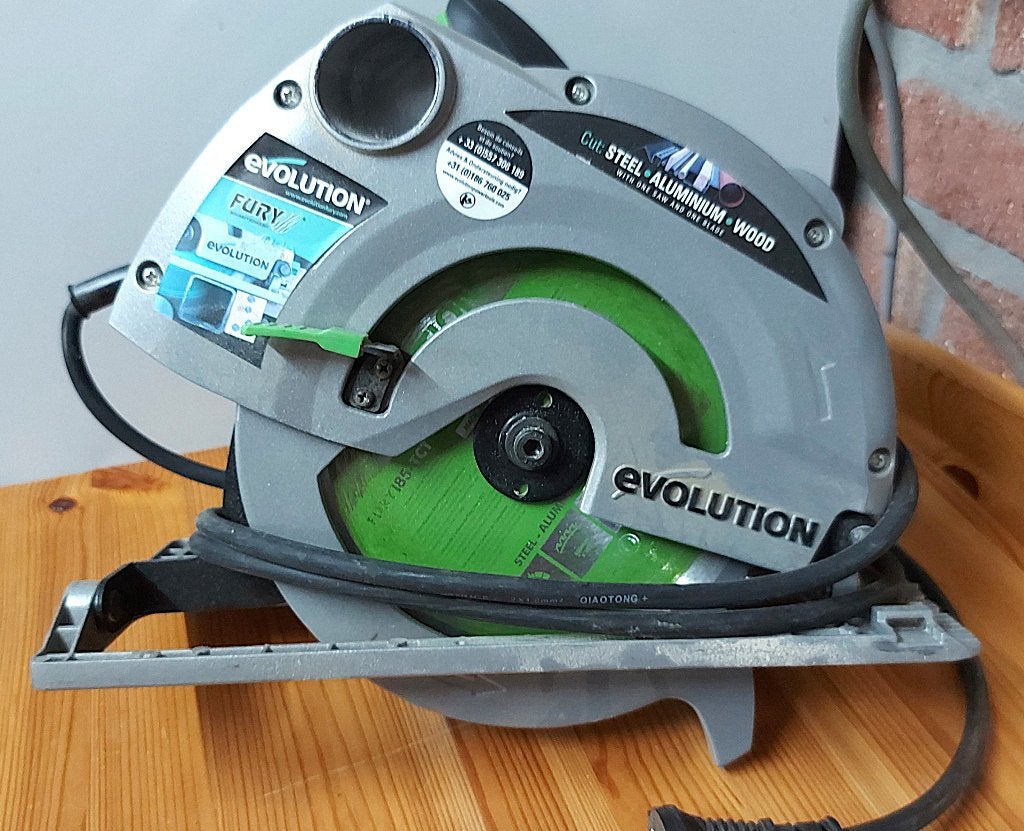 Cirkelzaag MAAR 1 KEER GEBRUIKT, Ophalen, Evolution, Cirkelzaag, 70 mm of meer