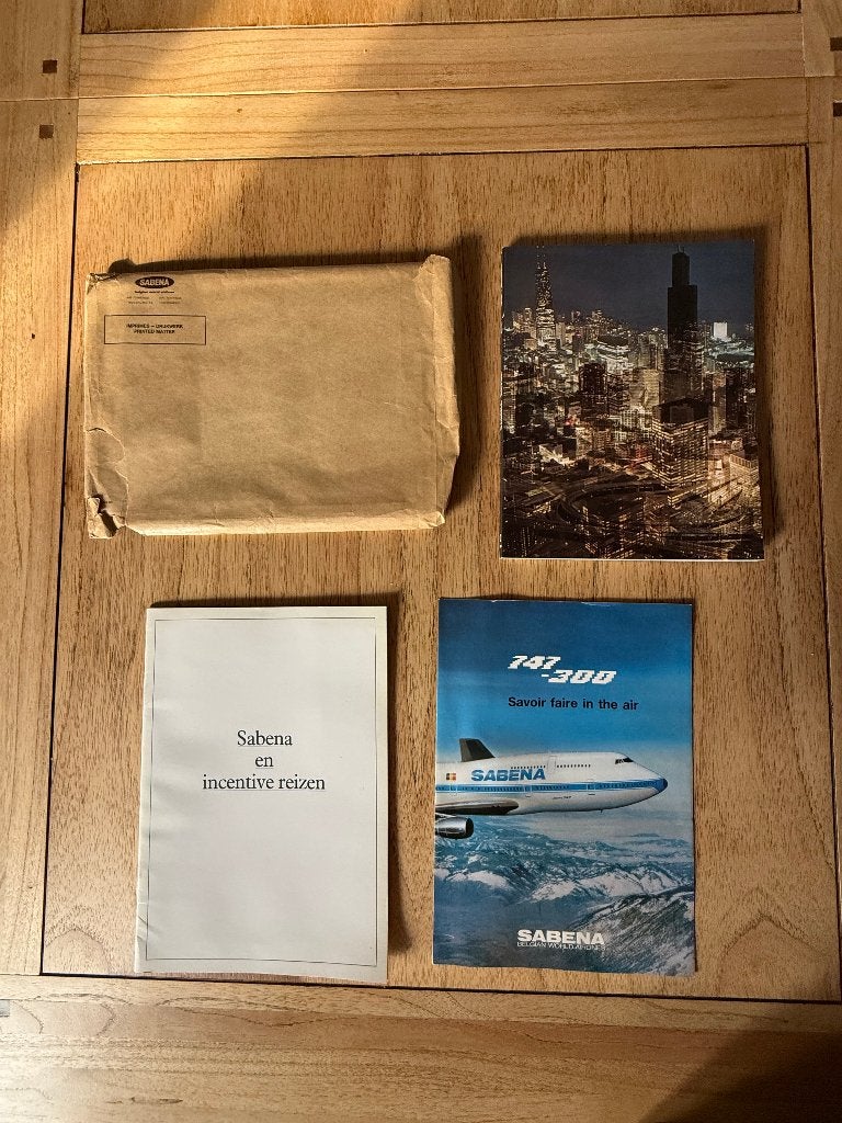 Origineel Sabena verzamel lot, Verzamelen, Ophalen of Verzenden, Zo goed als nieuw, Boek of Tijdschrift