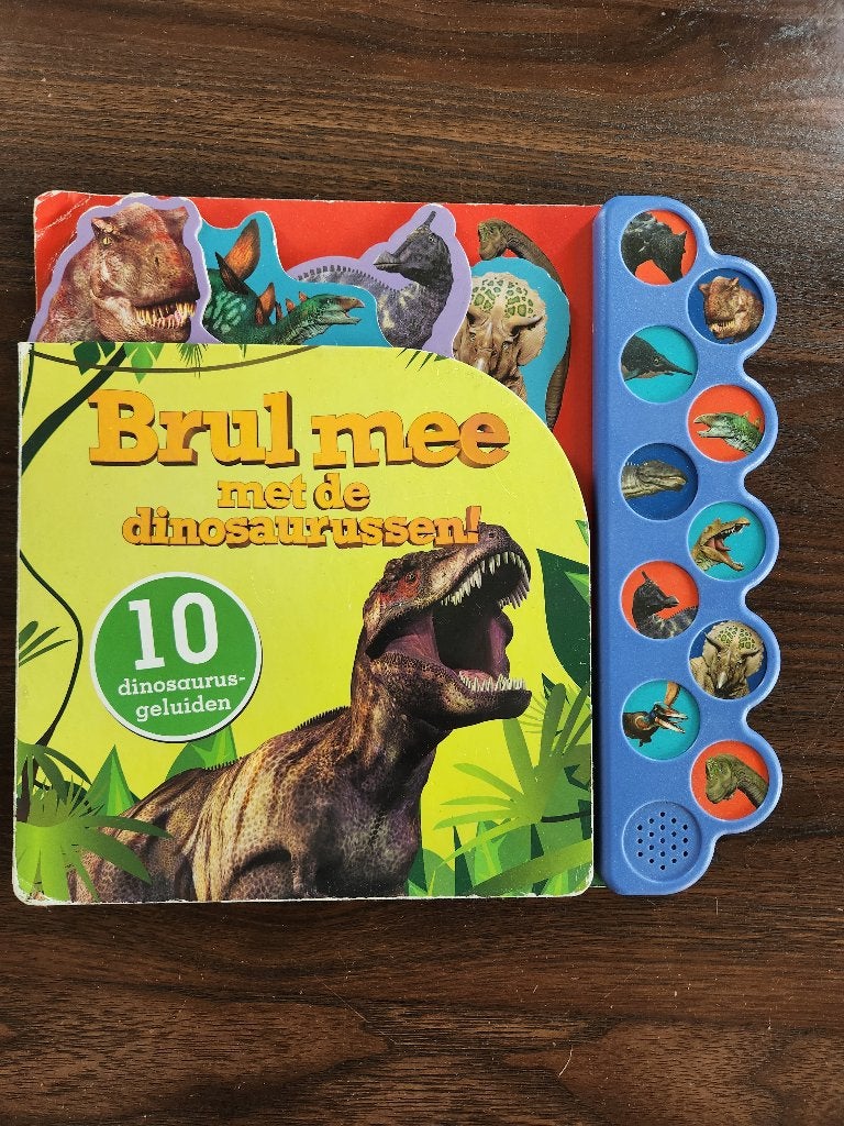 boek met dinosaurusgeluiden, Jongen of Meisje, Voorleesboek, Ophalen, Gelezen