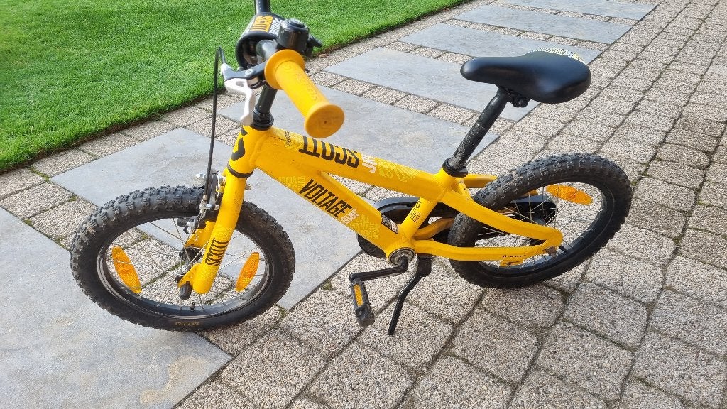 kinderfiets, Fietsen en Brommers, Ophalen, Gebruikt, Handrem, 16 inch