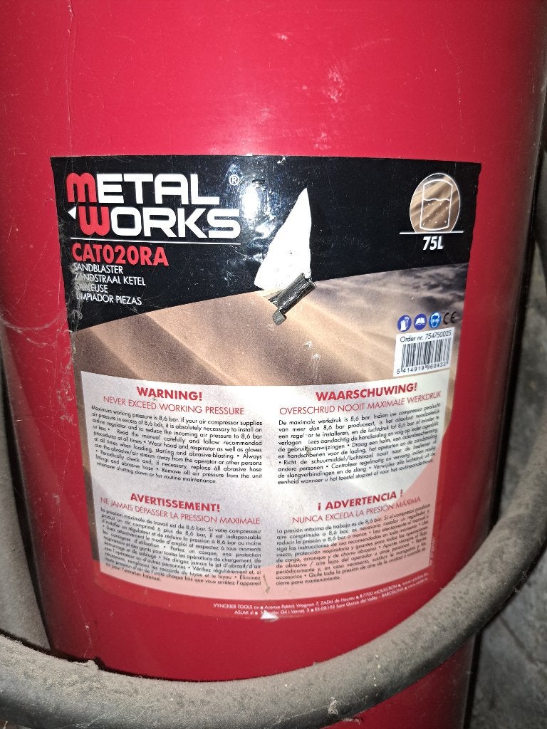 METALWORKS SABLEUSE MOBILE 75L CAT020RA - NEUVE, Autos : Divers, Enlèvement, Neuf