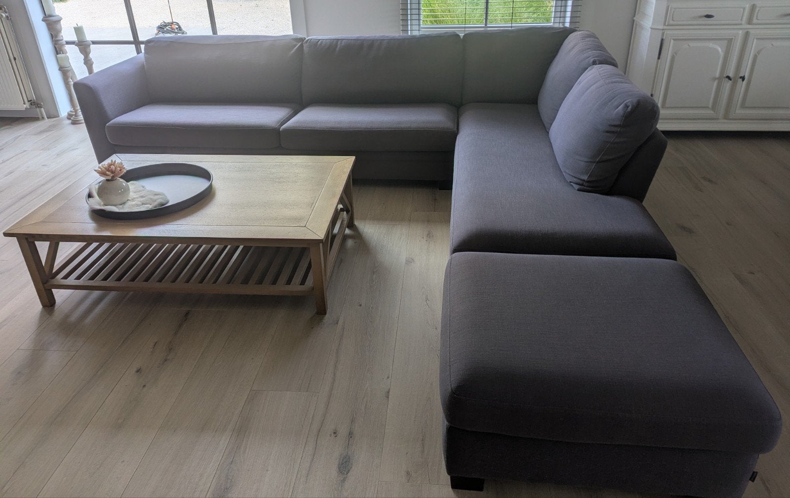 zetel + salontafel, Huis en Inrichting, Ophalen, Gebruikt, Stof
