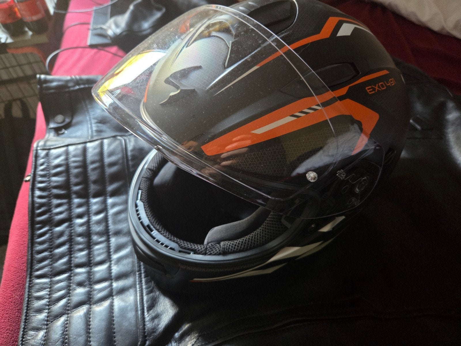 moterhelm, Vélos & Vélomoteurs, Casques de cyclomoteur, Enlèvement, Comme neuf, Extra large ou plus grand, Scorpion EXO 491