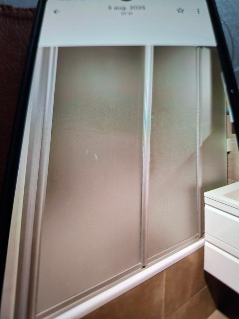 Tekoop Douche scherm duschlux, Ophalen, Zo goed als nieuw, Inox, Douche