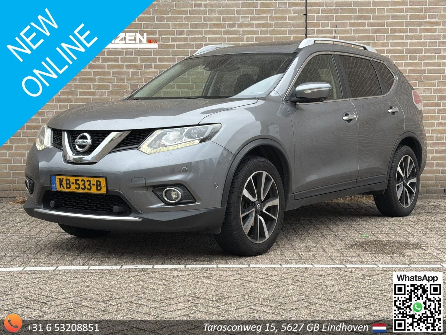 Nissan X-Trail 1.6 DIG-T Tekna | € 6.950,- NETTO! | Pano | L, Argent ou Gris, Achat, Entreprise, 149 g/km