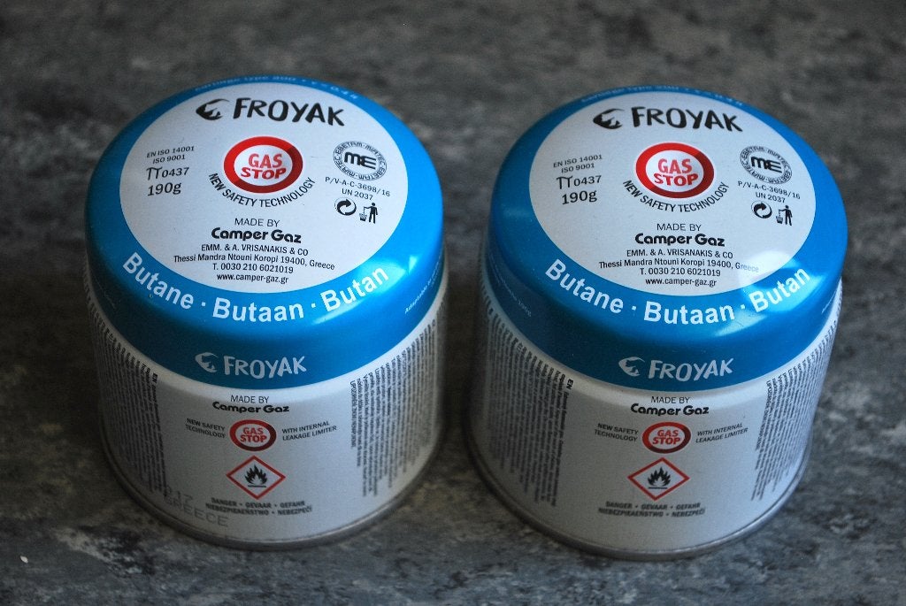 NOUVEAU : 2 cartouches de gaz Froyak 190 g (type 200), Enlèvement, Neuf