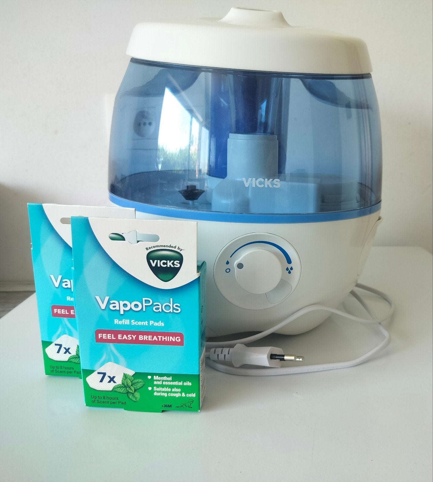 Vicks luchtbevochtiger Sweet dreams + 2 doosjes pads, Ophalen, Luchtbevochtiger