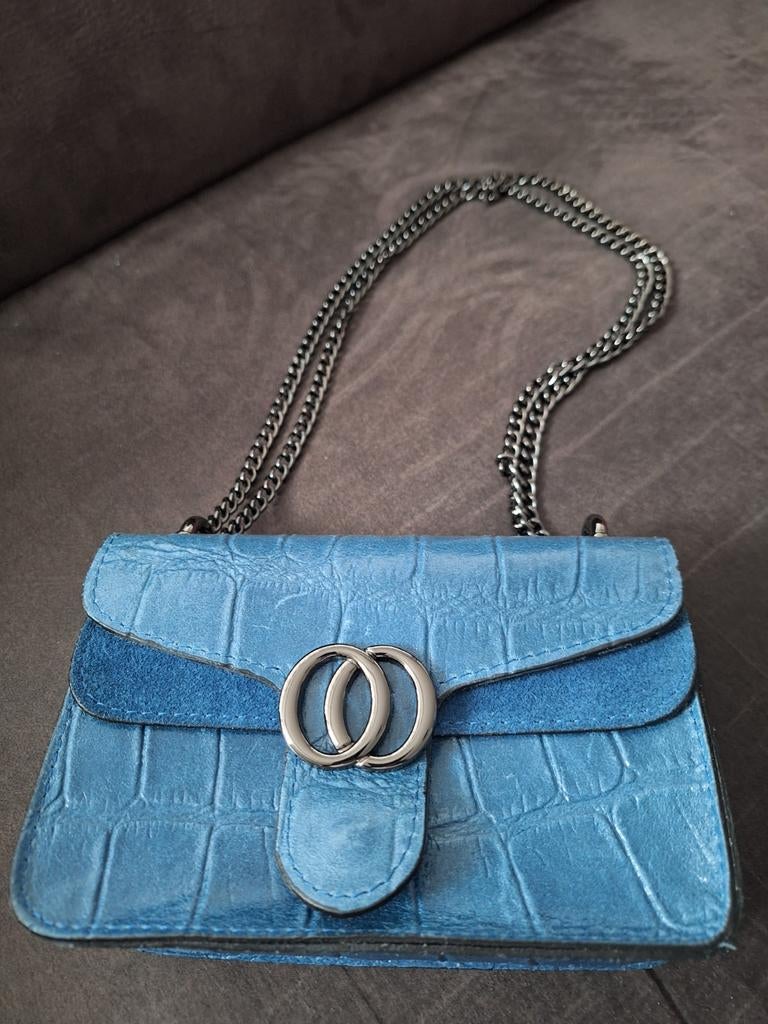 Handtas Leder, Handtassen en Accessoires, Tassen | Damestassen, Ophalen of Verzenden, Handtas