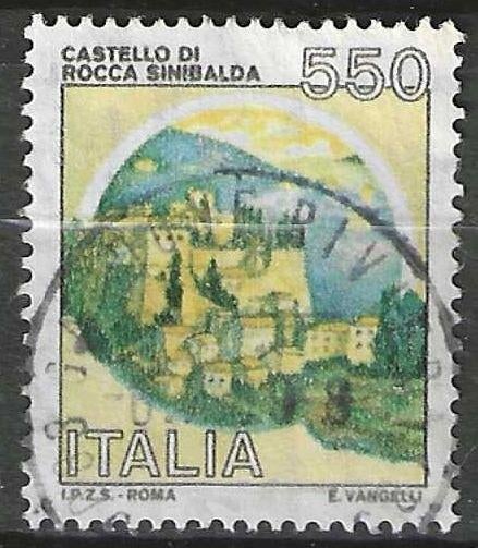 Italie 1984 - Yvert 1603 - Castello di Rocca Sinibalda (ST), Verzenden, Gestempeld