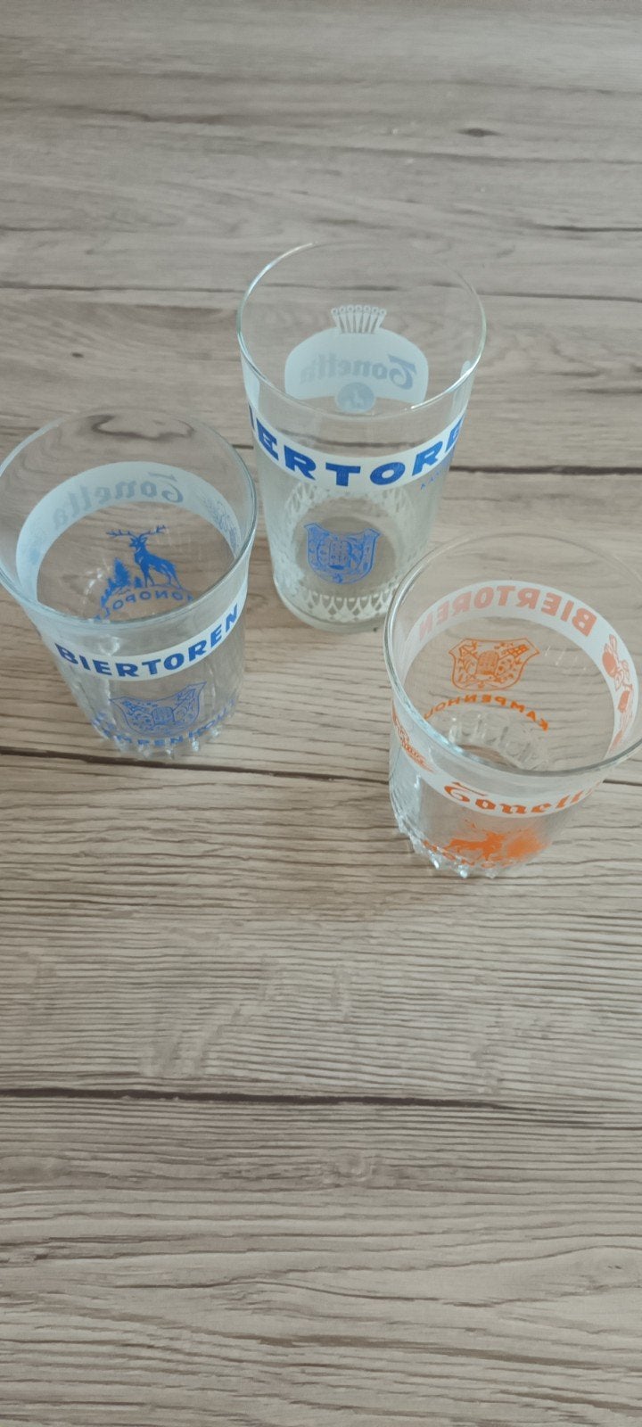 tonetta  glazen, Verzamelen, Ophalen, Zo goed als nieuw, Frisdrankglas