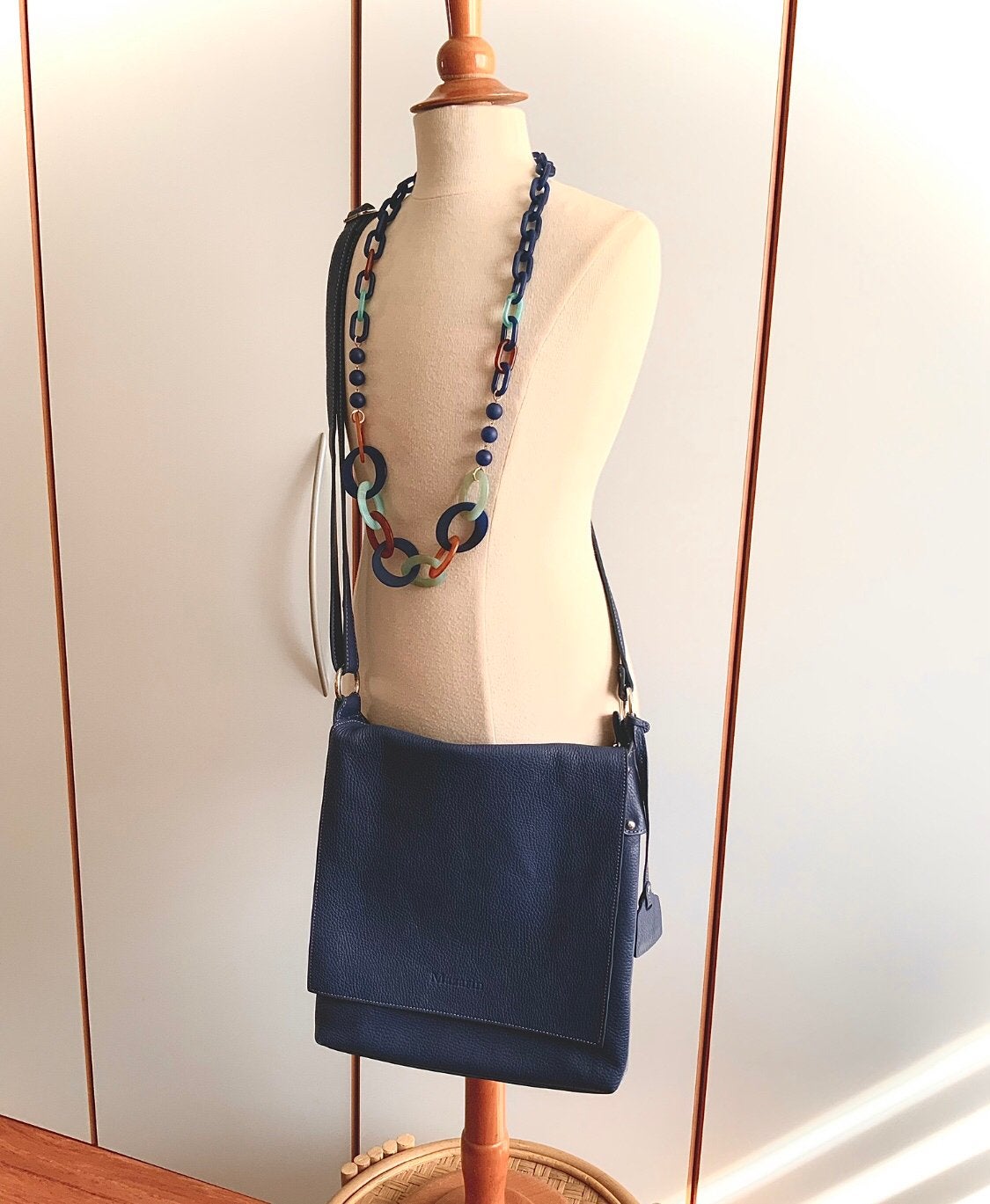 MAZARIN de l’inno sac bandoulière bleu jeans, Enlèvement, Comme neuf, Bleu