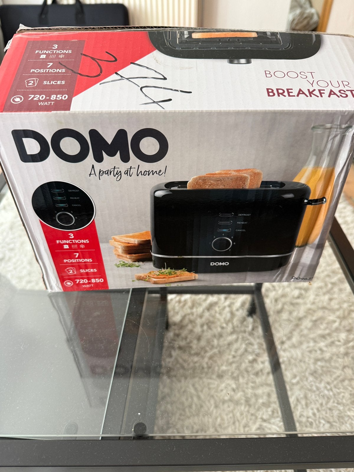 Domo broodrooster, Ophalen, Nieuw, Meer dan 8 standen