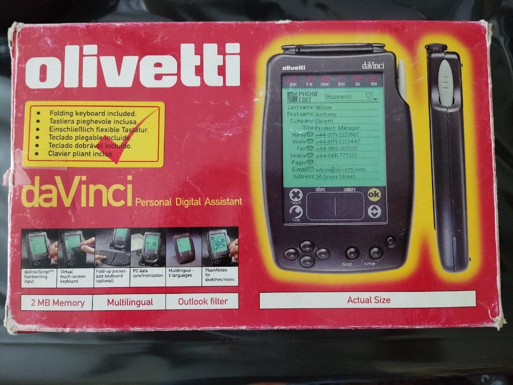 Assistant numérique personnel (PDA) Olivetti DaVinci, Informatique & Logiciels, Enlèvement ou Envoi, Olivetti