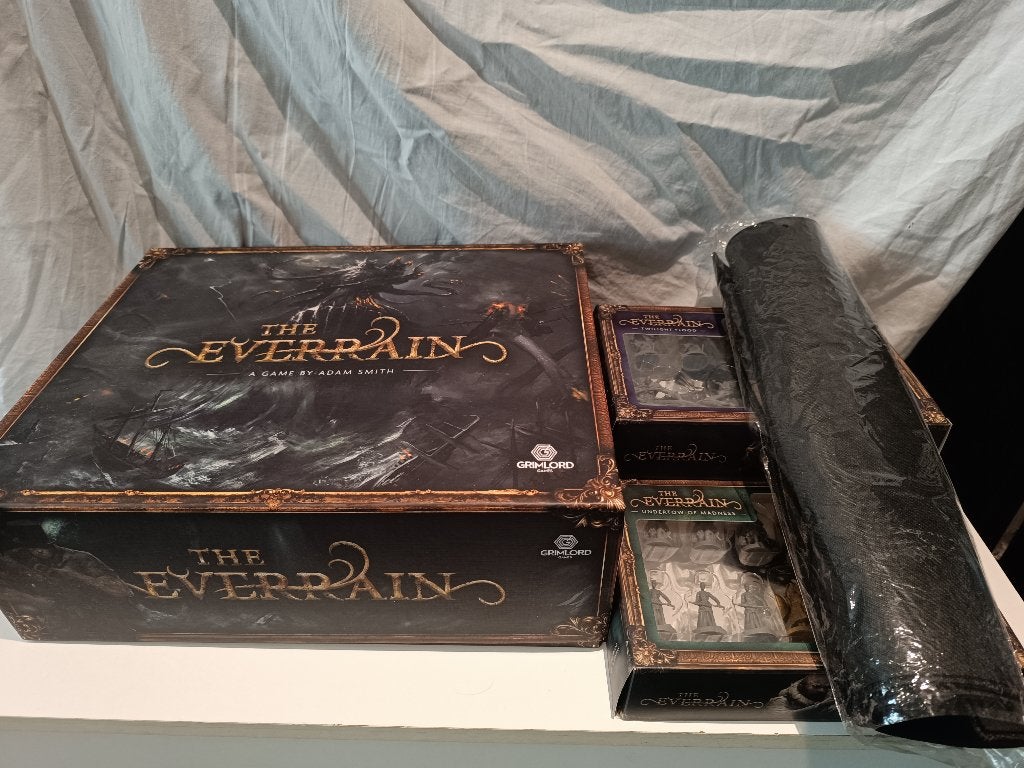 Everrain Kickstarter editie, Hobby en Vrije tijd, Gezelschapsspellen | Bordspellen, Ophalen of Verzenden, Nieuw, Grimlord Games