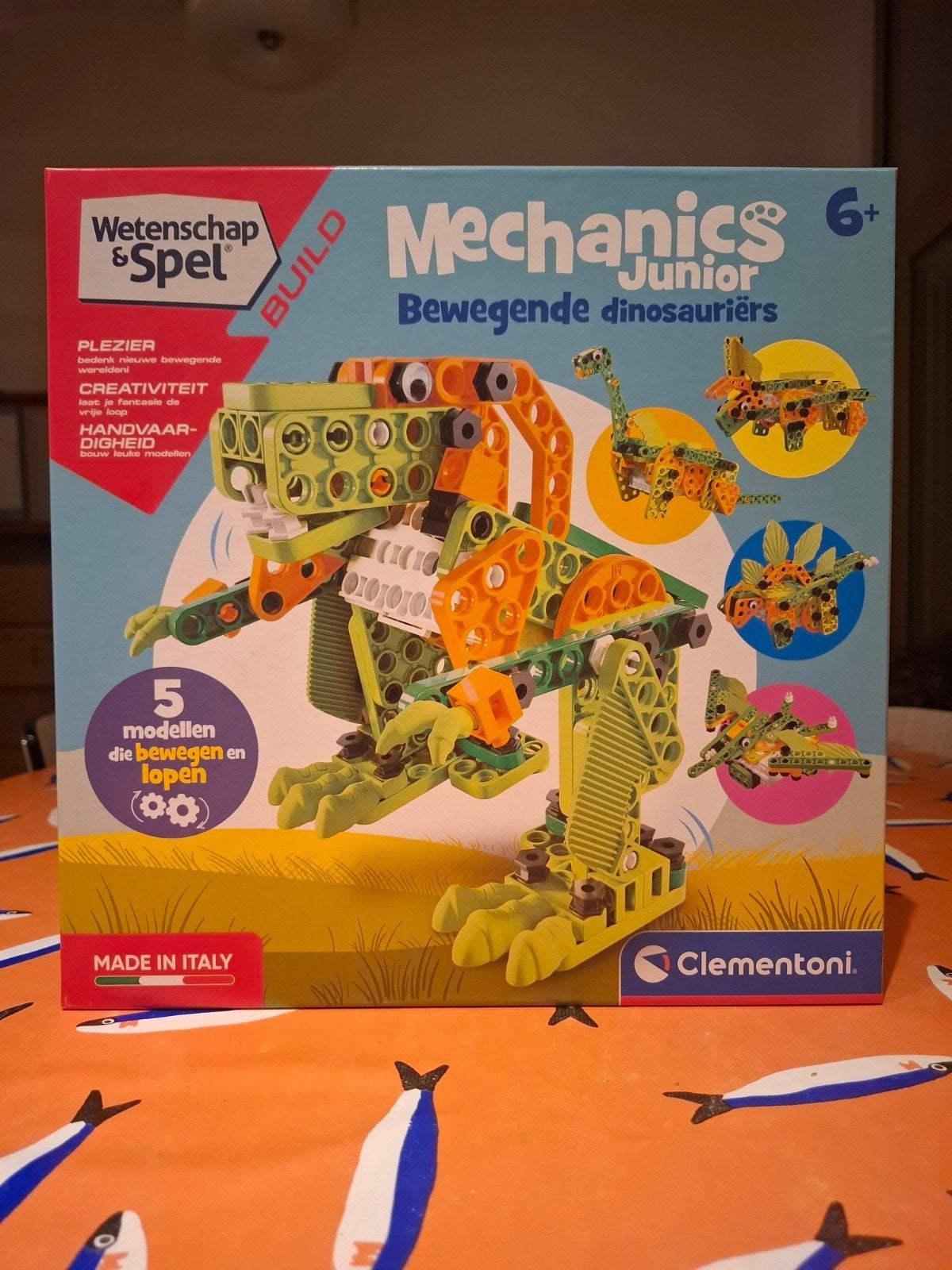 Clementoni Mechanics Junior - bewegende dinosaurus, Kinderen en Baby's, Speelgoed | Educatief en Creatief, Ophalen, Zo goed als nieuw
