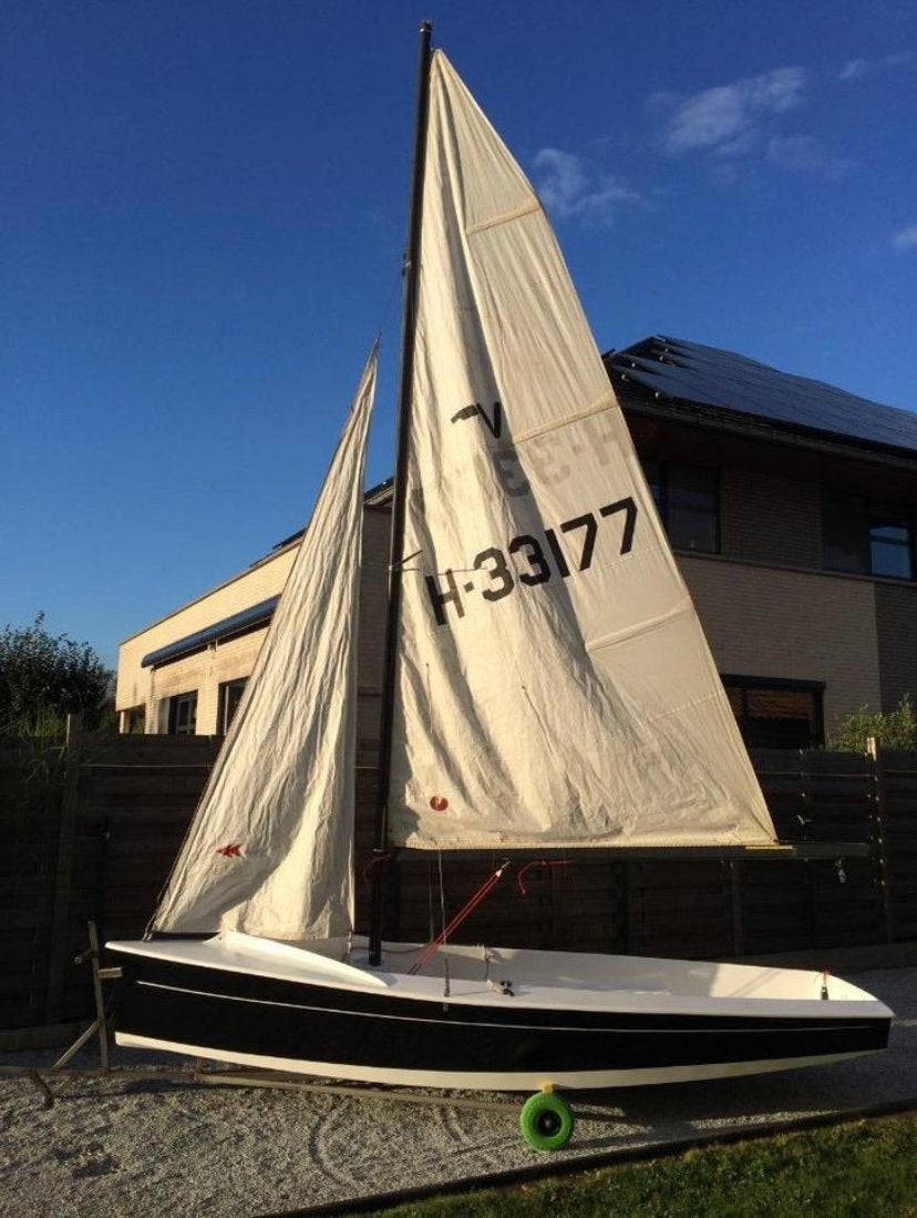 Vaurien, Sports nautiques & Bateaux, Voiliers ouverts, Utilisé, Autres marques, Autres types, Polyester, Bâche, Foc, Grand-voile