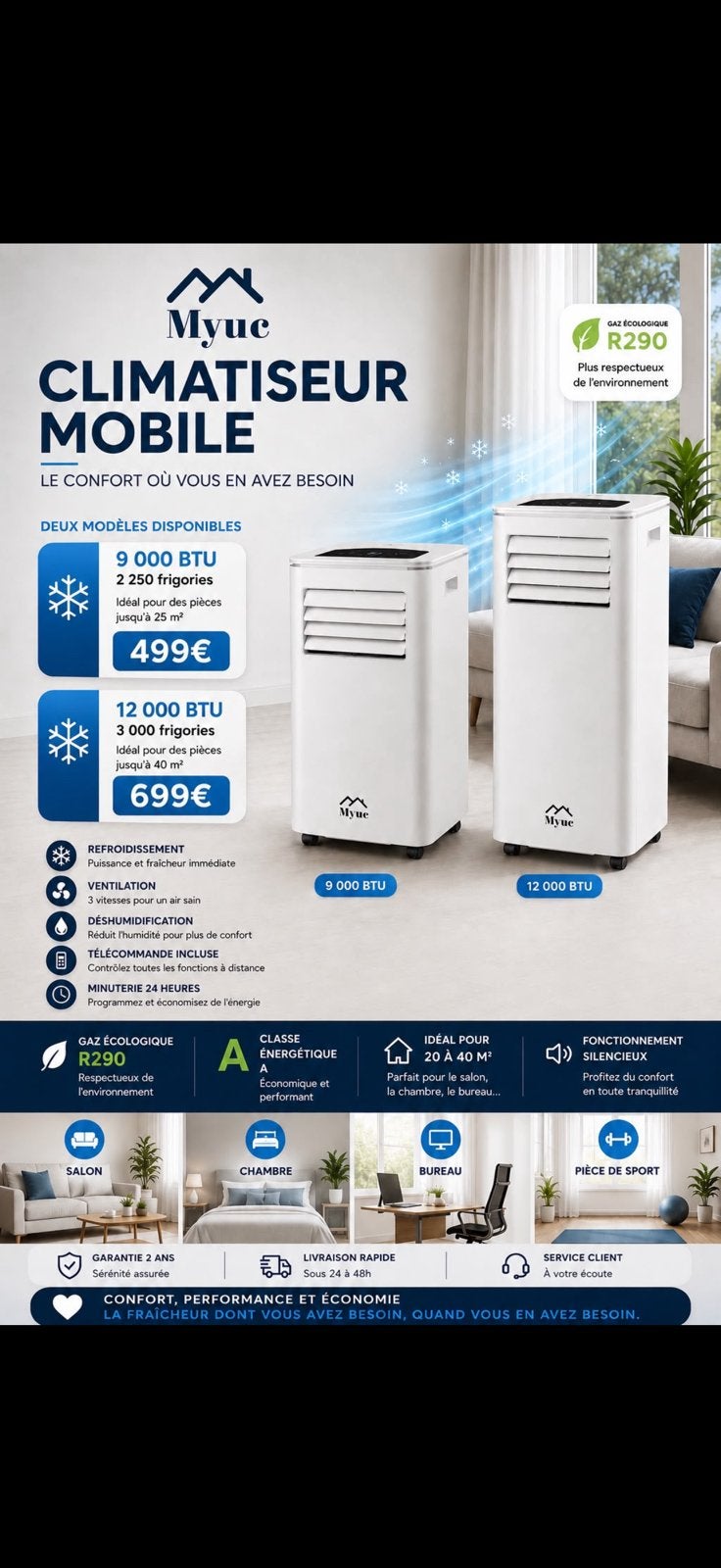 Air&Co, Neuf, 60 à 100 m³, Chauffage, Enlèvement