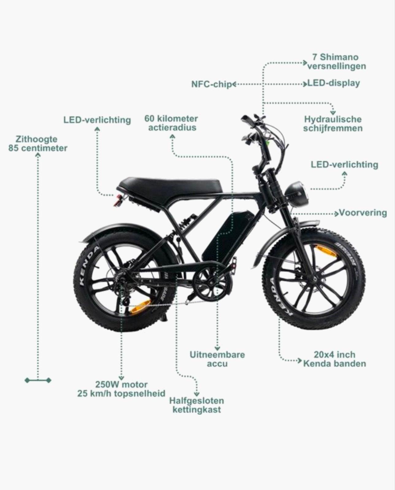 OUXI H9 Fatbike – NIEUW!, Ophalen of Verzenden, Nieuw
