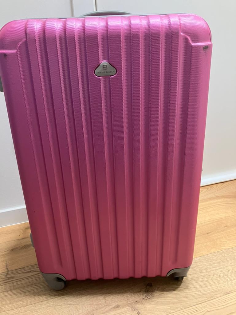 Reiskoffer, Hard kunststof, Zo goed als nieuw, 35 tot 45 cm, Wieltjes