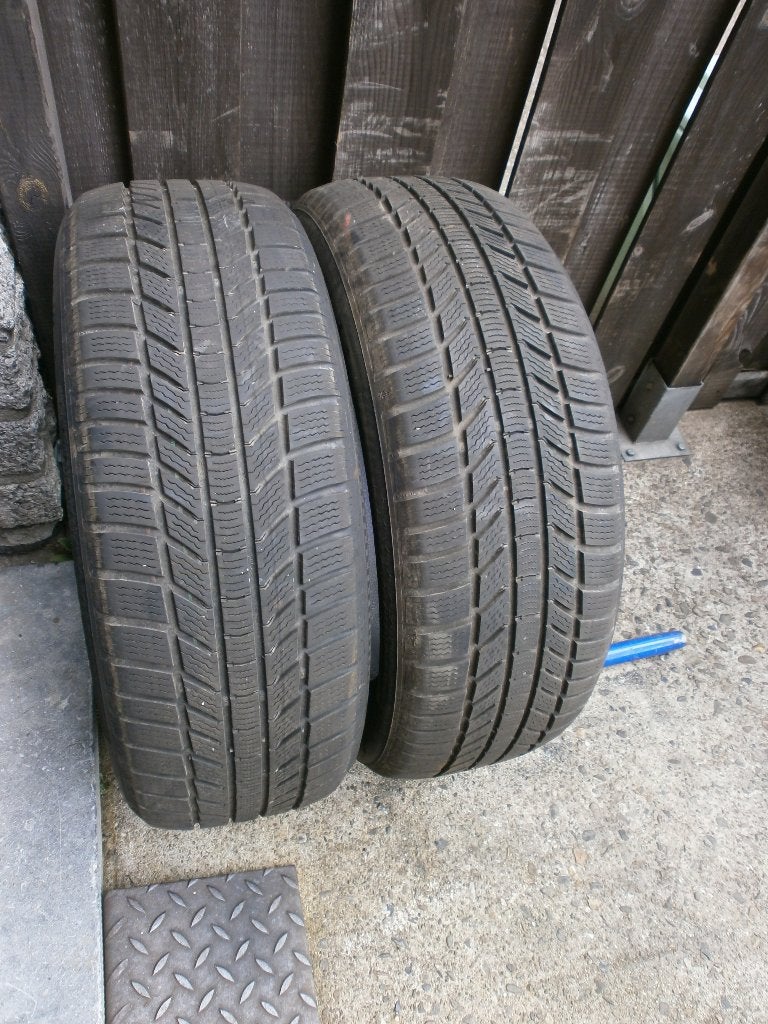 2 pneus continental winter contact ts870 XL en 215/55/17 98H, 17 inch, Band(en), Personenwagen, Gebruikt
