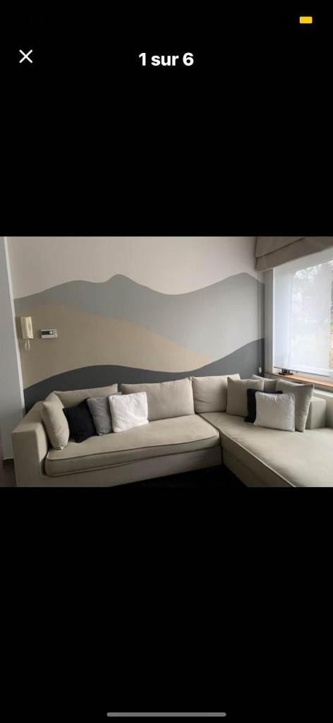 Canapé beige de la marque CINNA, Enlèvement, Utilisé, Tissus, Contemporain
