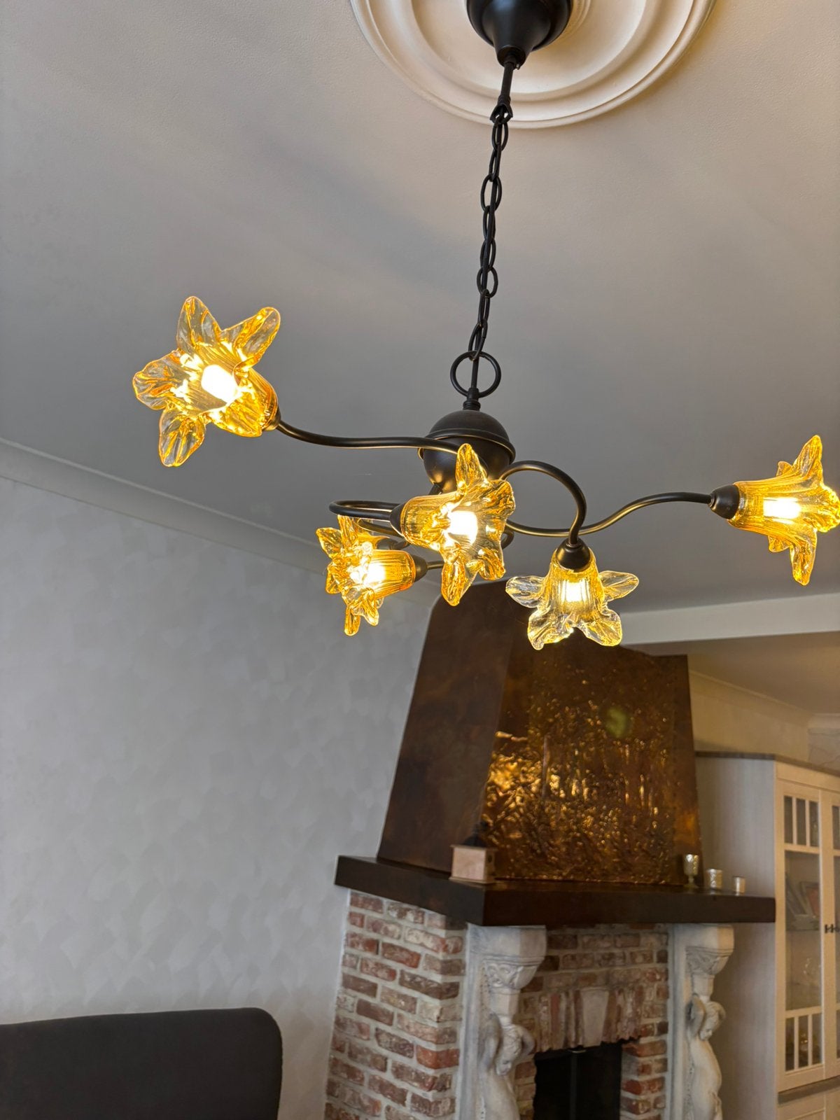 2 mooie lusters, Huis en Inrichting, Lampen | Kroonluchters, Ophalen, Zo goed als nieuw