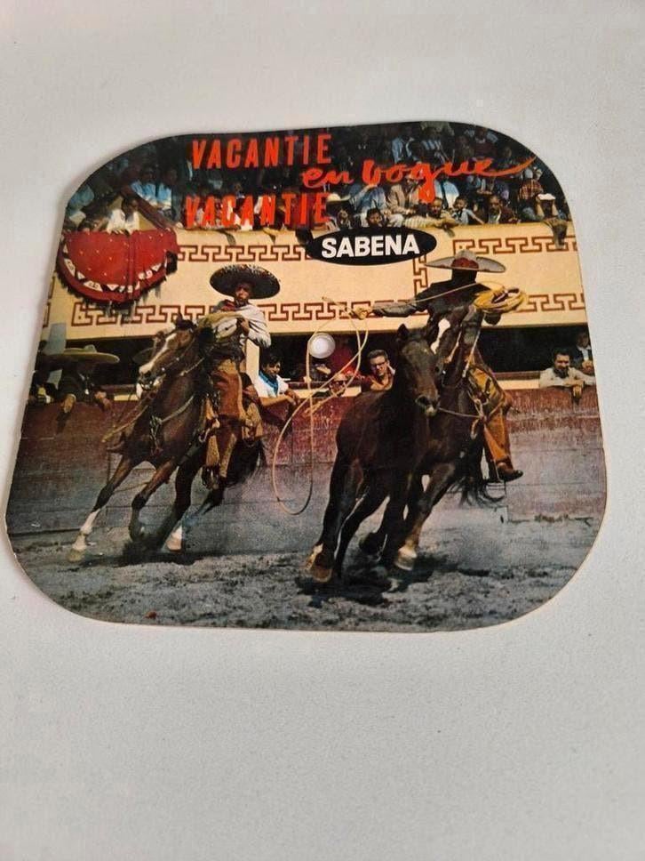 Vintage Sabena reclameboekje met flexibele singles, Ophalen of Verzenden