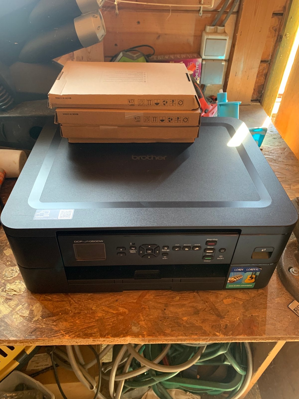 Brother DCP-J1050DW All-in-One Inkjet Printer, Computers en Software, Printers, Zo goed als nieuw, Printer, Inkjetprinter, Scannen