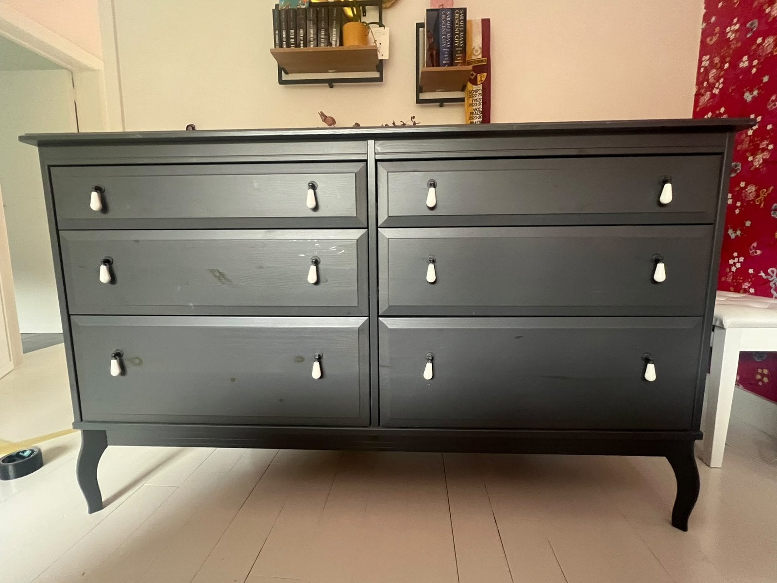 Commode Ikea Edland avec 6 tiroirs, Maison & Meubles, 5 tiroirs ou plus, Klassiek, Moins de 100 cm, 150 à 200 cm