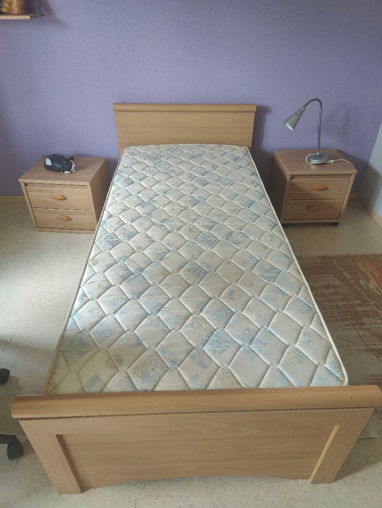 Lit simple avec matelas, Enlèvement