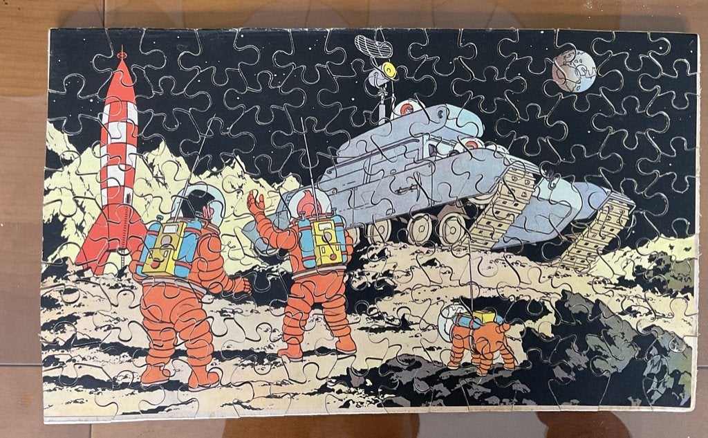 puzzle Tintin, Enlèvement, Tintin, Utilisé, Livre ou Jeu