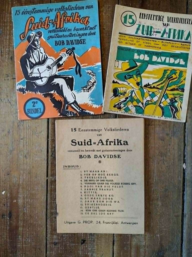 Zuid-Afrika liedjes Bob Davidse/ Nonkel Bob, Ophalen of Verzenden