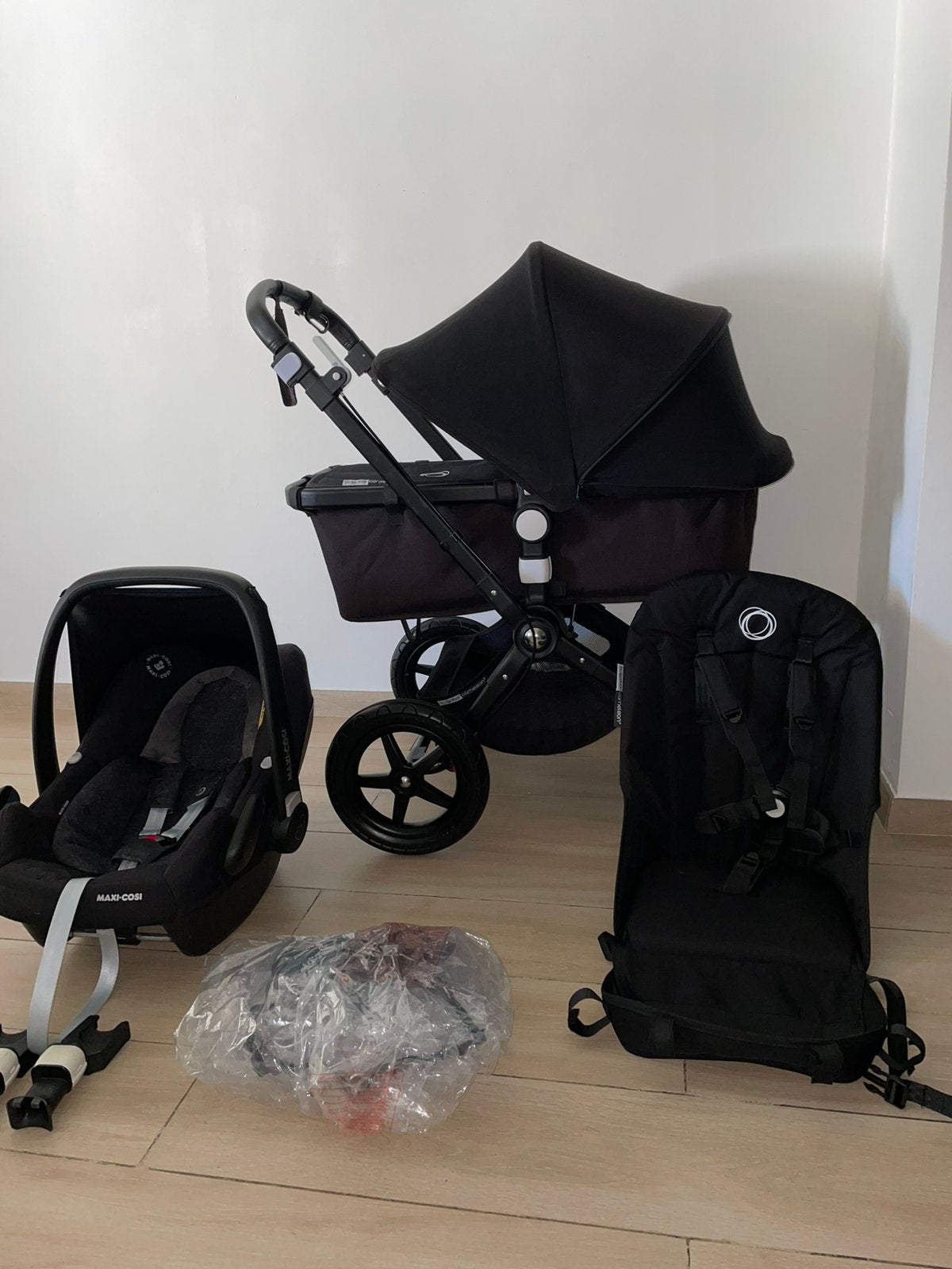 Bugaboo Cameileon 3 noir/noir 3-en-1 complet, Ba, Comme neuf, Enlèvement, Ba