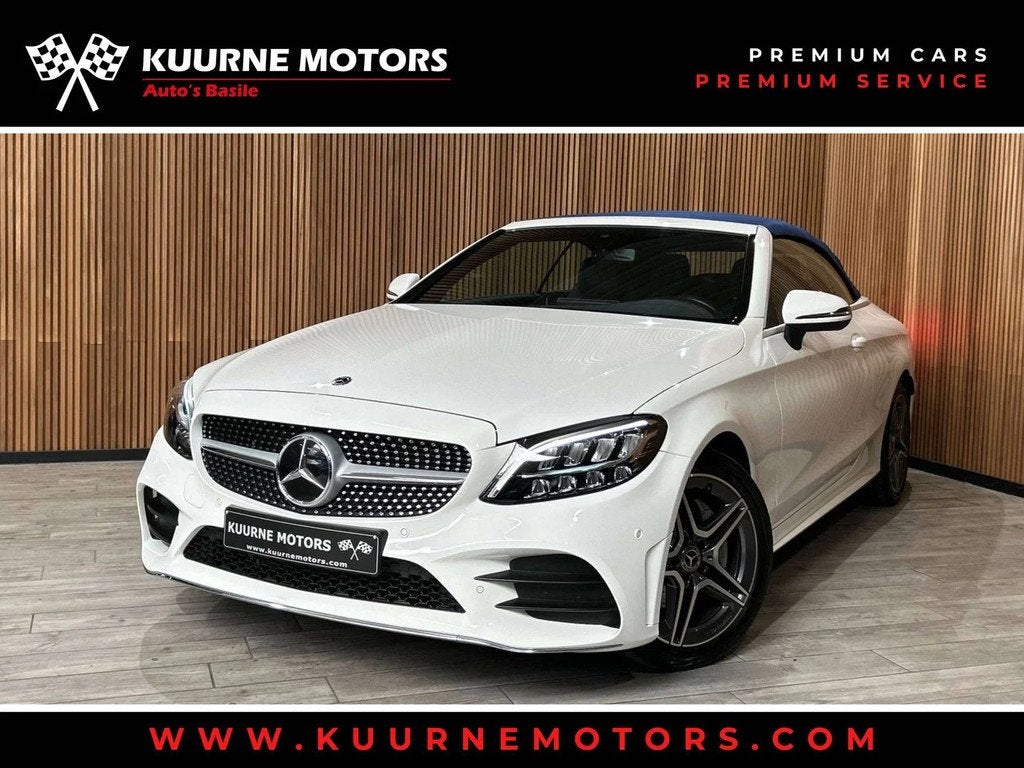 Mercedes-Benz C-CLASS 180 Cabrio AMG Line Alu18"/Led/Leder/G, Auto's, 4 zetels, Gebruikt, 4 cilinders, Cabriolet