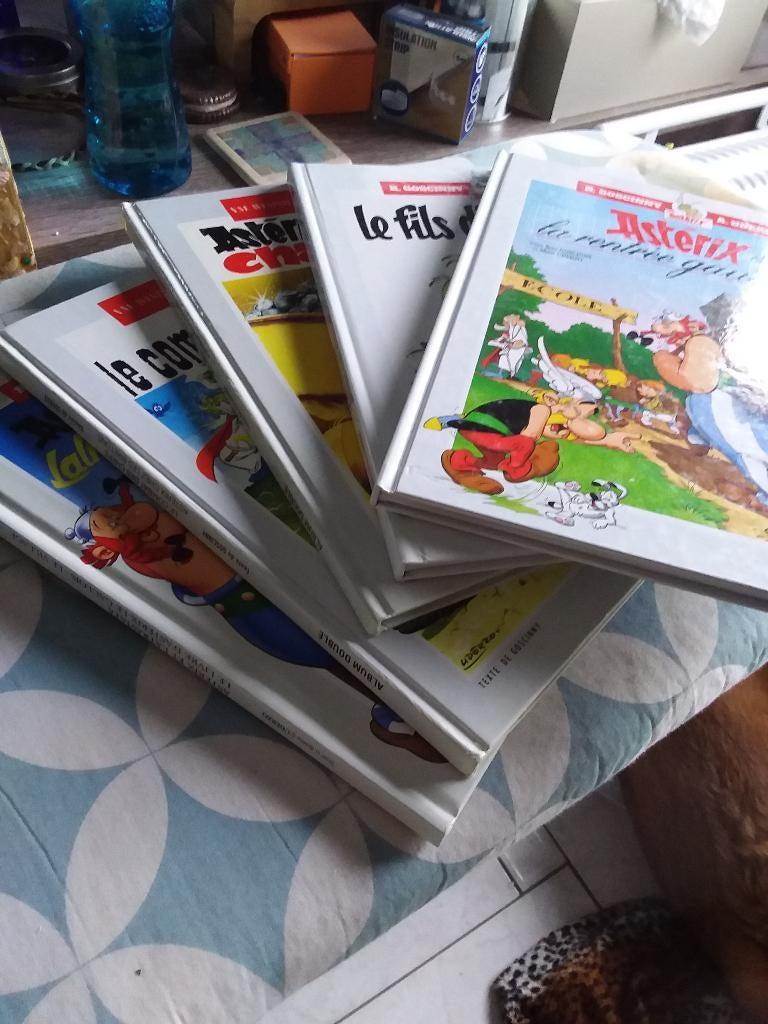 Asterix dubbelstripboek, pakket van 5, Ophalen of Verzenden, Zo goed als nieuw, Uderzo - Goscinny, Meerdere stripboeken