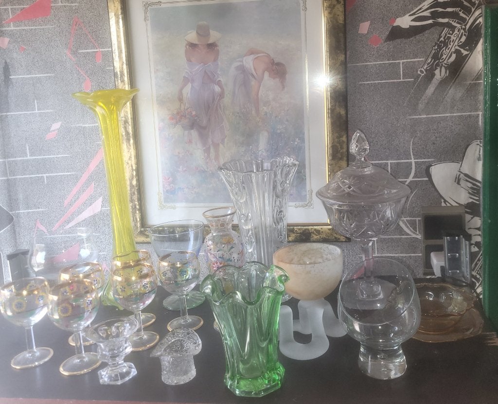 Lot de verrerie divers, Antiek en Kunst, Ophalen