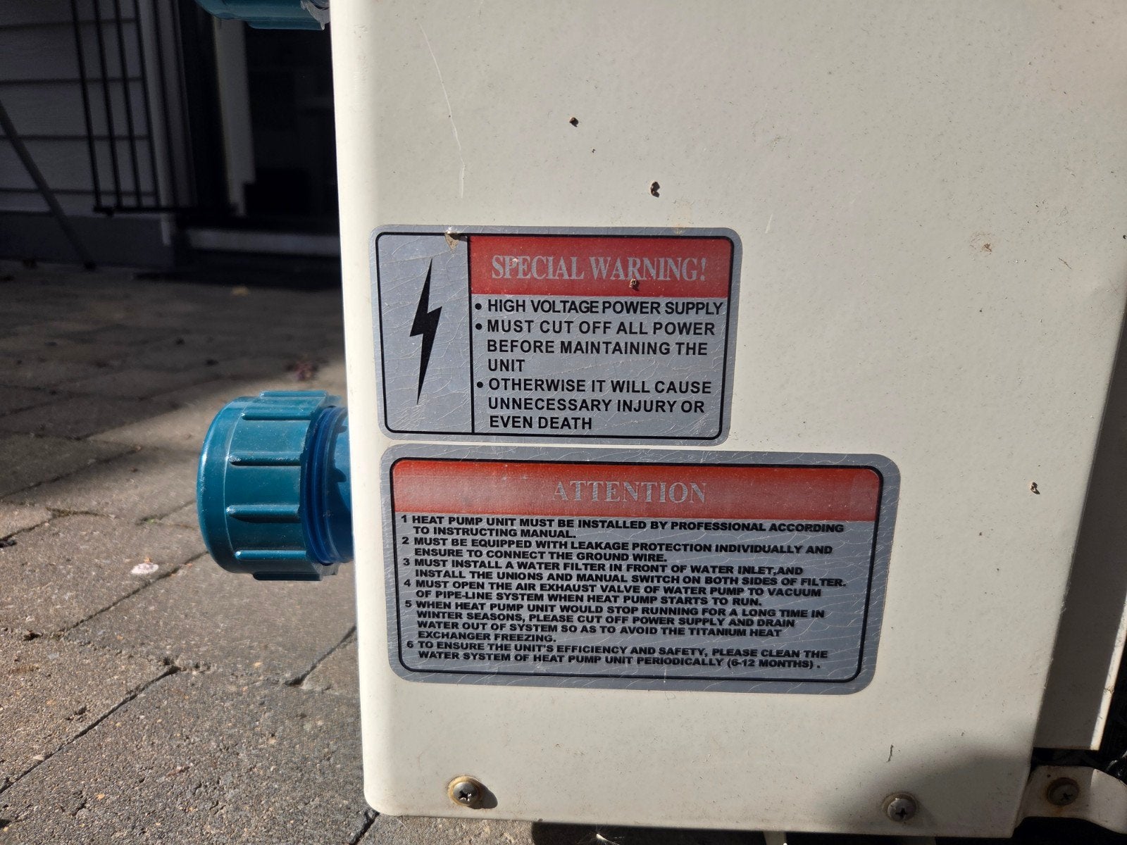 warmte pomp voor zwembad, Enlèvement, Utilisé, 200 à 500 watts