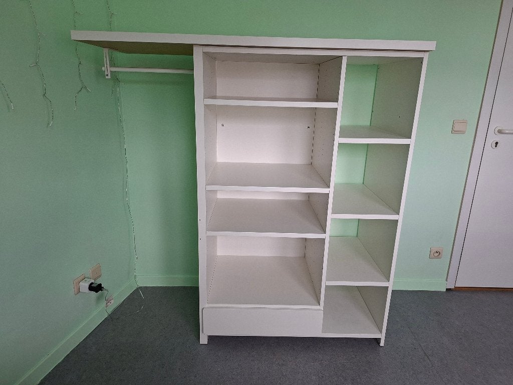 Open kast/rek voor kleren, Ophalen, Gebruikt, 100 tot 150 cm, Met plank(en)
