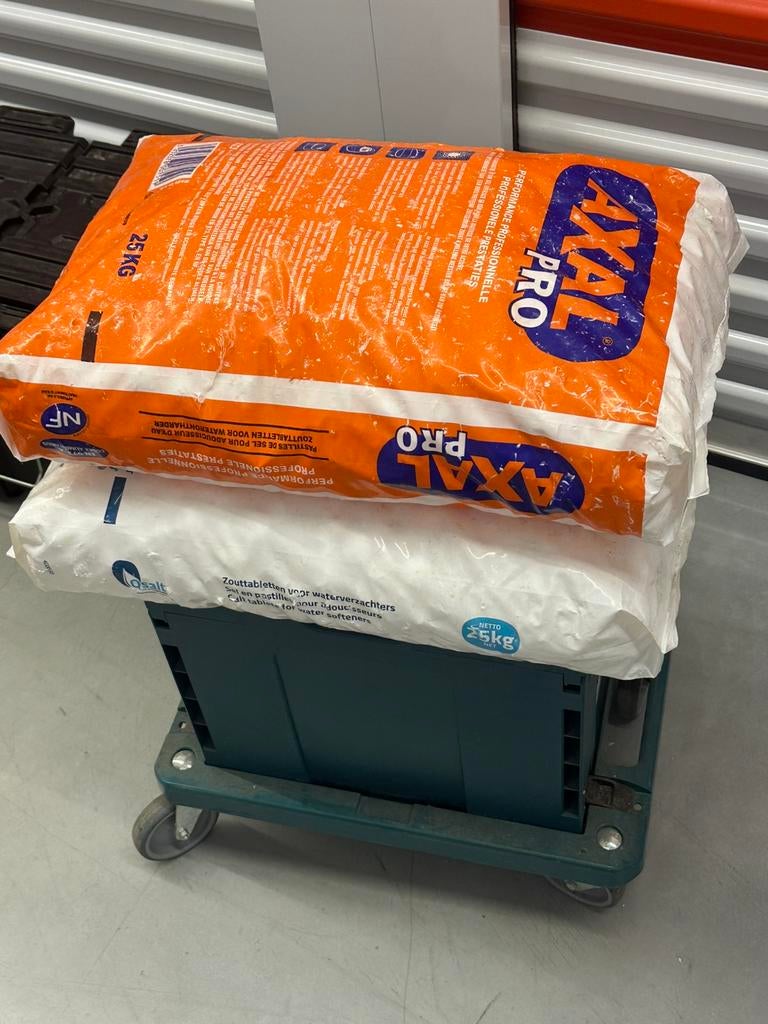 Zaken zout voor water ontharder, Ophalen, Nieuw