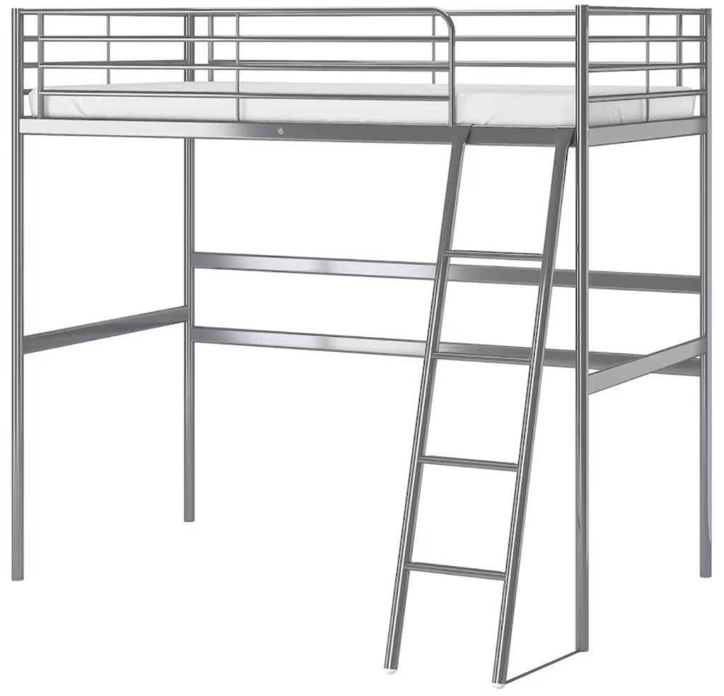 lit mezzanine SVÄRTA ikéa, 90 cm, 210 cm, Une personne, 180 à 200 cm