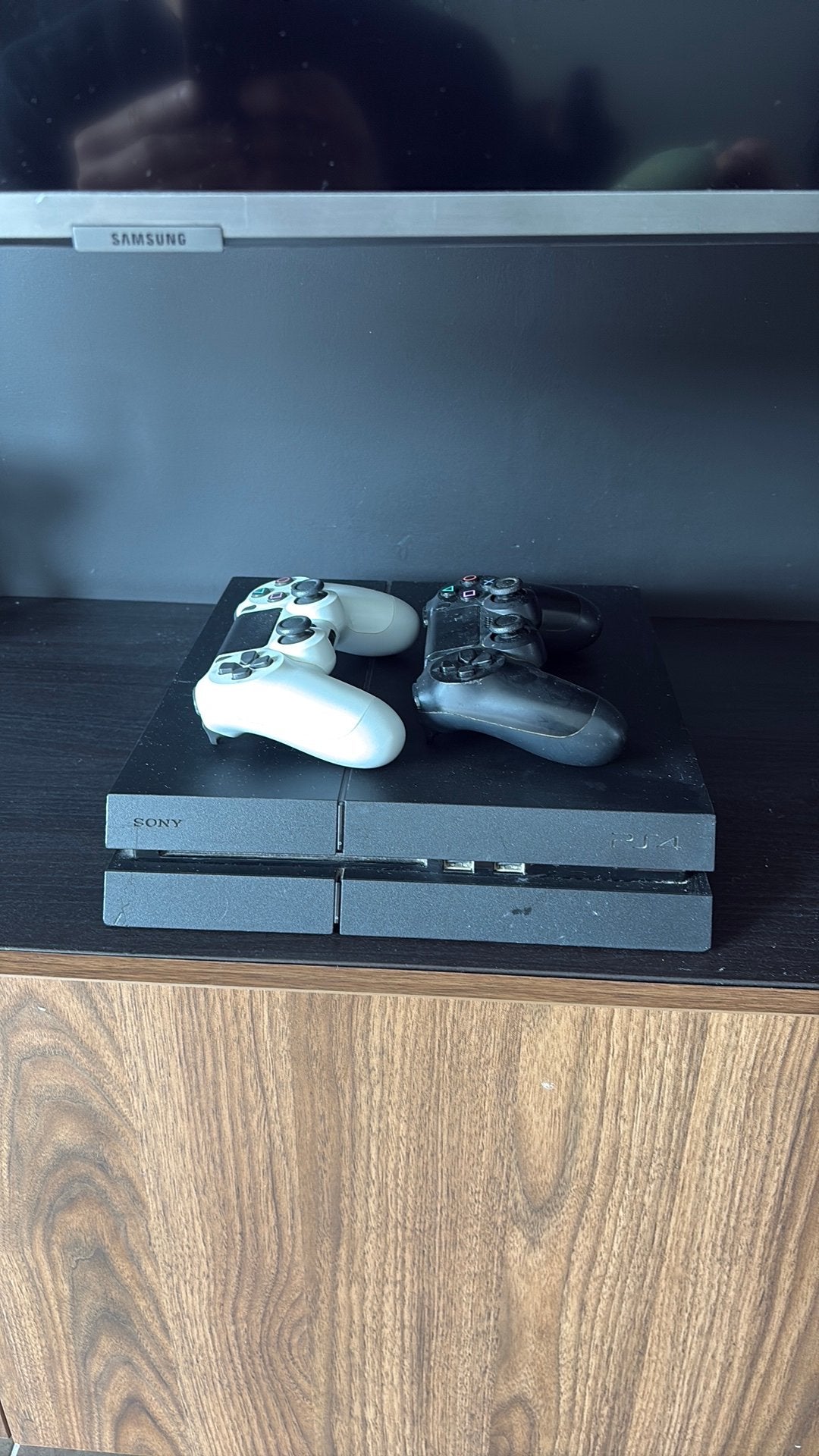 Ps4 slim + 2 controllers + games, Games en Spelcomputers, Spelcomputers | Sony PlayStation 4, Ophalen, Zo goed als nieuw, Slim