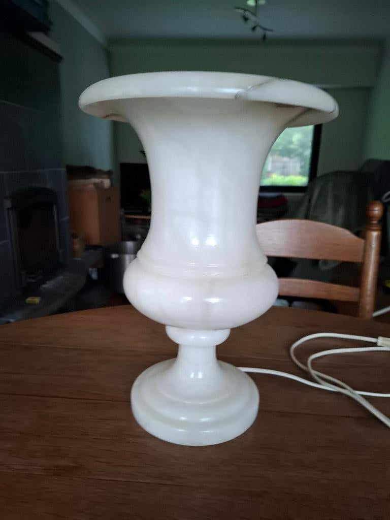 Marmeren lamp, Ophalen, Overige materialen, Marmer, Zo goed als nieuw