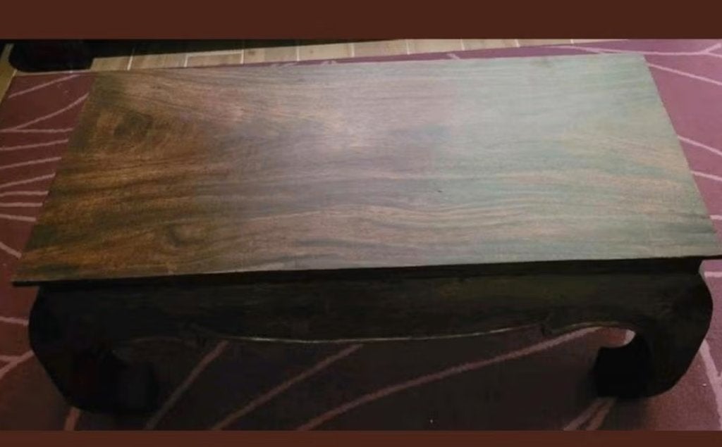 Chinese opiumtafel - hout - salontafel, Ophalen, Gebruikt, 50 tot 100 cm, Koloniaal