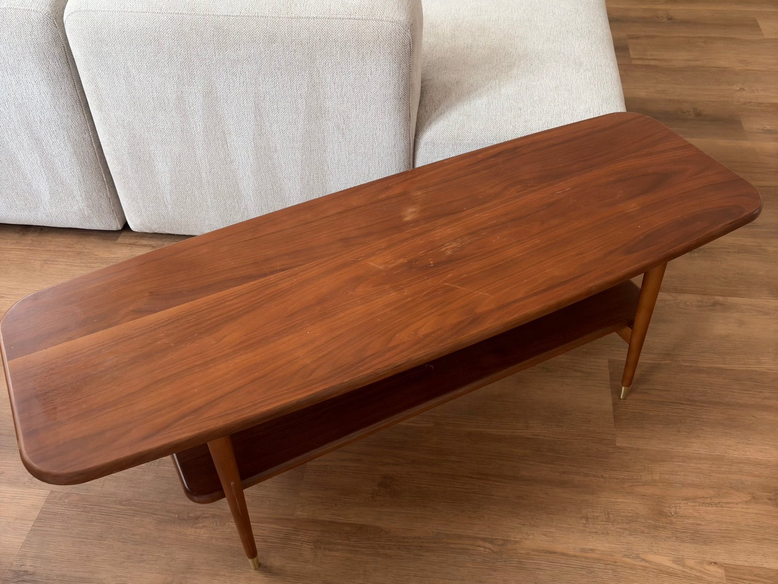 Teakhouten Salontafel met Onderblad, Ophalen, Gebruikt