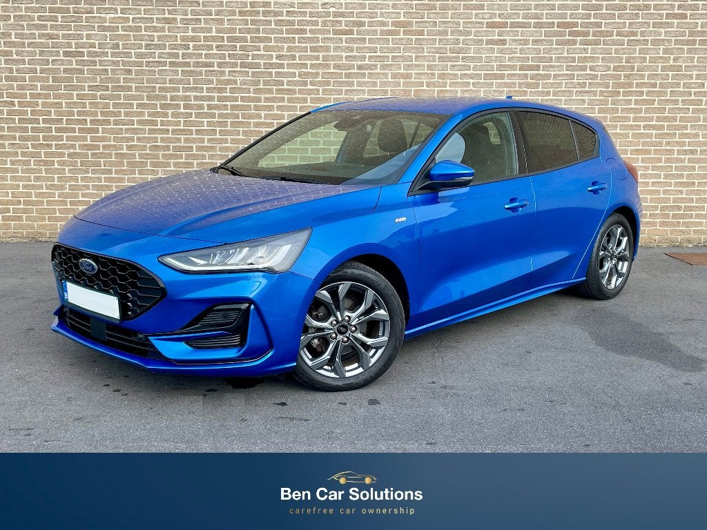 Ford Focus EcoBoost MHEV ST-Line, Dealer onderhouden, Blauw, 5 deurs, 3 cilinders