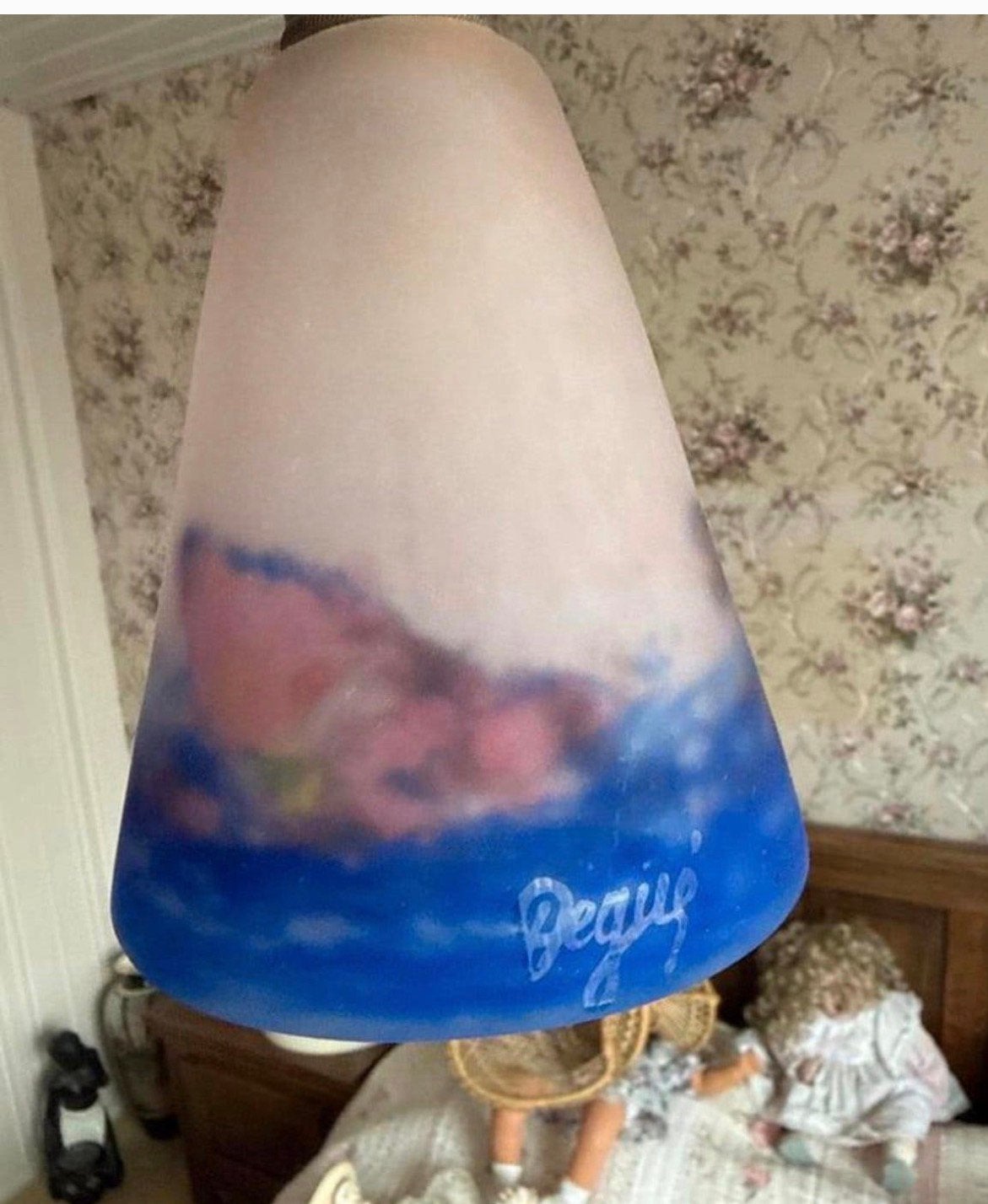 Degue plafond lamp, Ophalen, Gebruikt