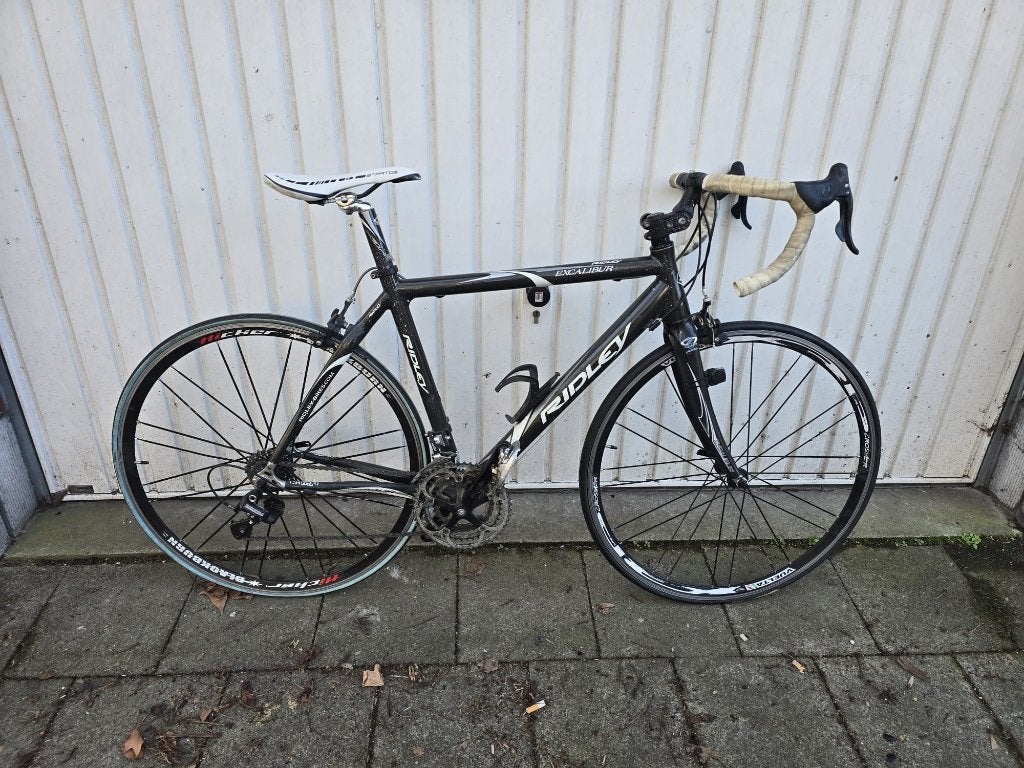 Zwarte Ridley racefiets  Carbon – 28 inch – Framemaat 52 cm, Fietsen en Brommers, 28 inch, Gebruikt, Velgrem, 49 tot 53 cm